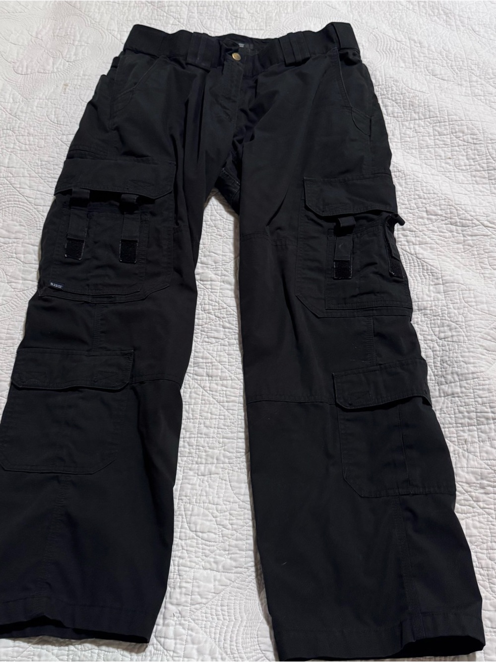 5.11 Tactical Black Straight-Leg Cargo Pants